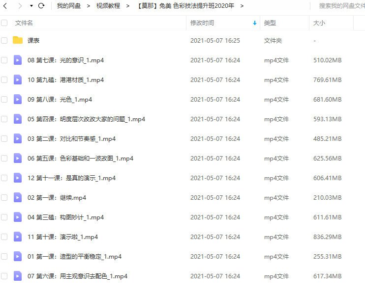 【莫那】兔美 色彩技法提升班2020年8月【画质高清】  第8张