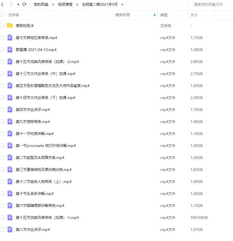 生秳ipad插画2021年5月结课【画质高清有笔刷素材】