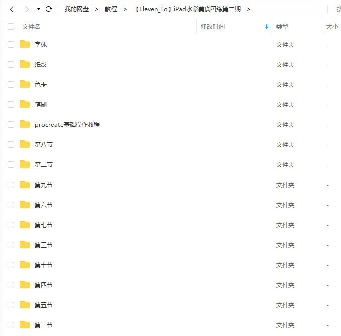 【Eleven_To】水彩美食团练第二期2021年3月ipad插画课【画质高清有笔刷素材】