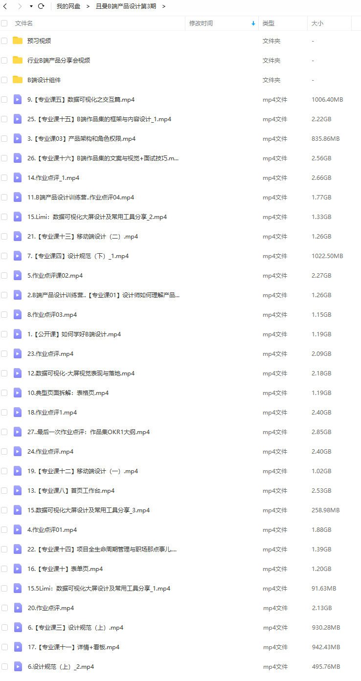 且曼学院B端产品设计第3期2021年【画质还行】  第2张
