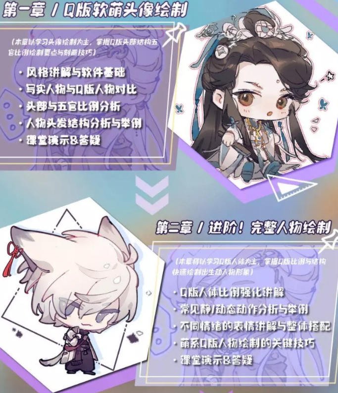 莫那hahn萌系Q版人物插画2021年8月结课【画质高清有课件】