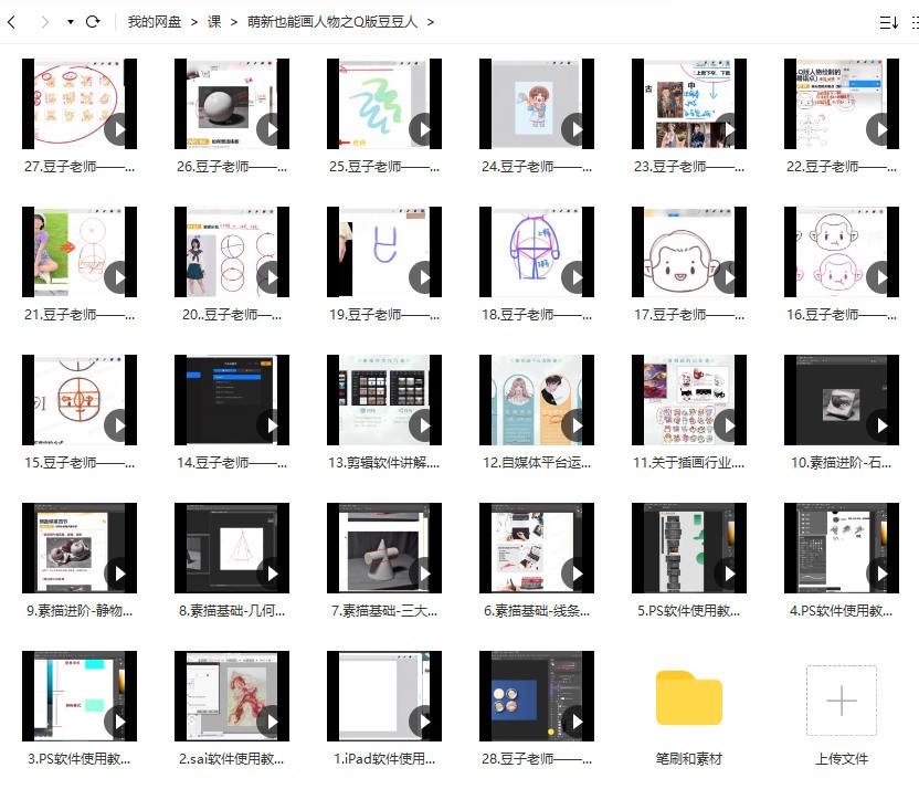 豆子老师 萌新也能画人物之Q版豆豆人ipad插画课  第2张