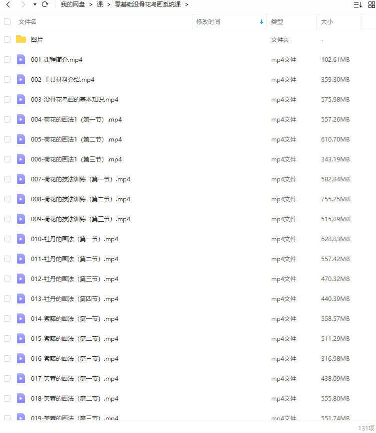 侯泽涛 零基础没骨花鸟画系统课