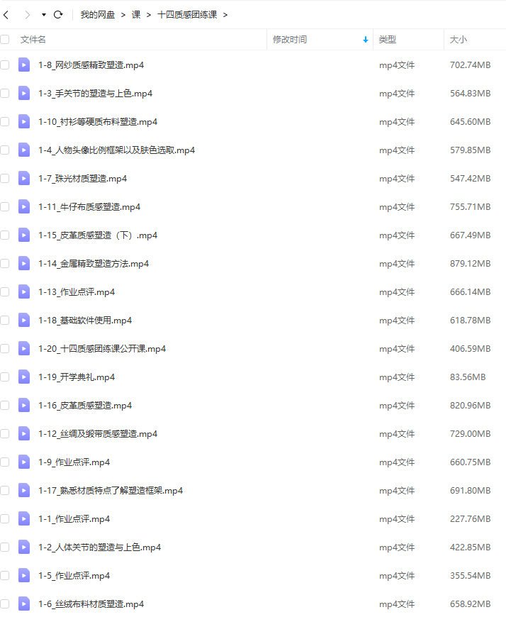十四酱哟材质塑造团练课