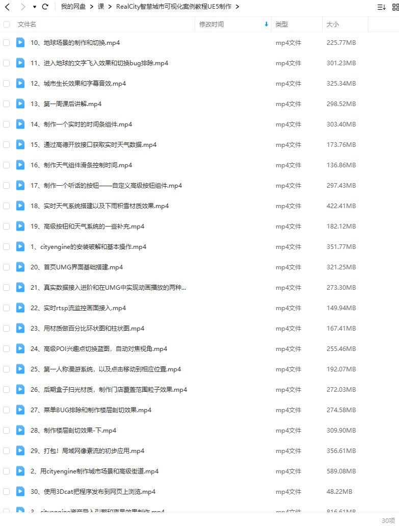 RealCity智慧城市可视化案例教程UE5制作  第2张