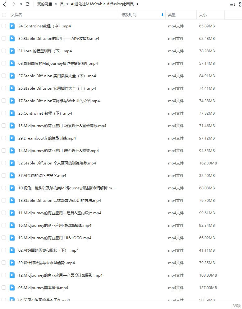 AI进化社(Midjourney Stable diffusion绘画课2023)