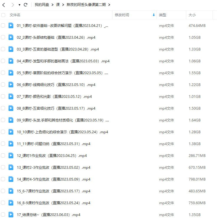 熬夜的阿丢头像课第2期2023