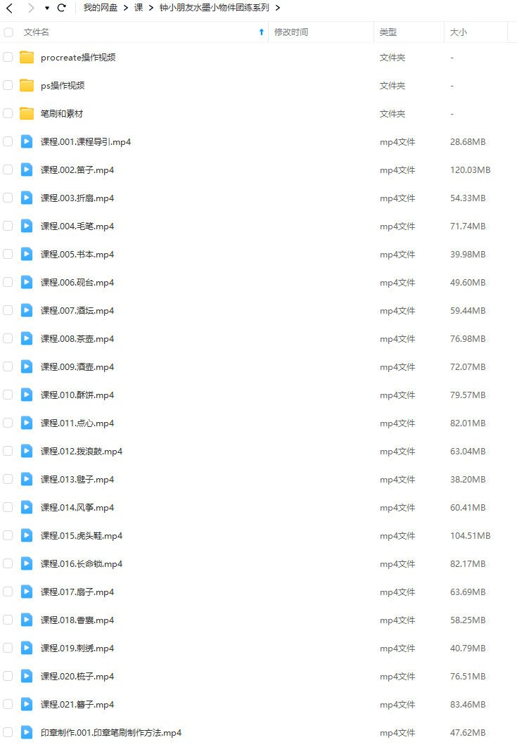 钟小朋友(贴纸风水墨小物件团练课)