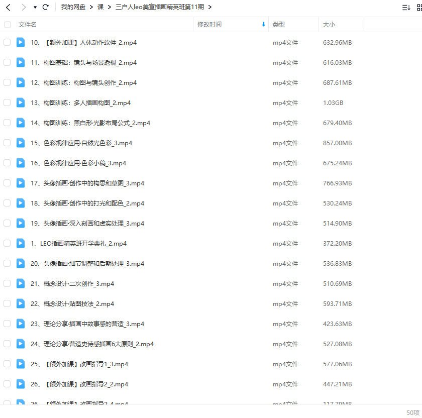 三户人leo美宣插画精英班第11期