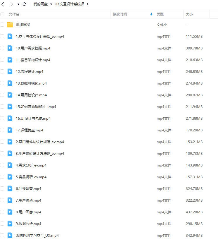 UX交互设计系统课