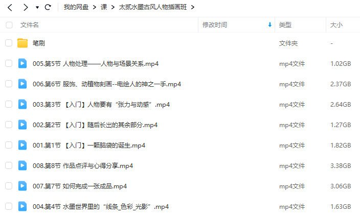 太贰水墨古风人物插画班