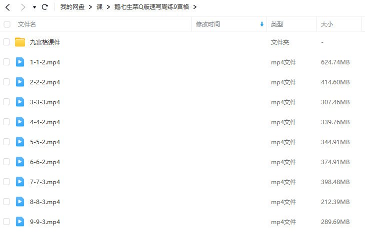 鹅七生菜Q版速写周练9宫格