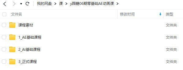 y园糖第6期零基础AE动画课