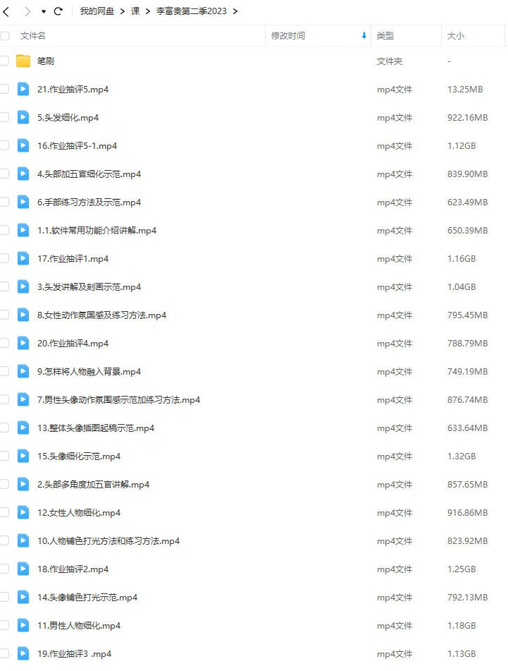 李富贵第二季伪厚涂美型人像插画特训班